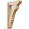 Ekena Millwork 6-in W x 18-in D x 30-in H Balboa Slat Rough Cedar Woodgrain TimberThane Outlooker, Primed Tan OUTUR060X18X30BOA24RCPR - alternate 1
